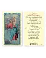 St Christopher Holy Card