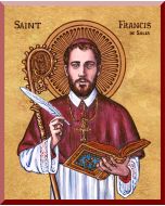 St Francis de Sales Plaque