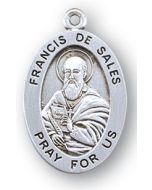 St. Francis de Sales SS medal oval