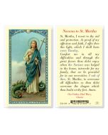 St Martha Holy Card