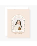 St Therese Novena Card