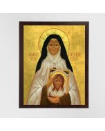 St Therese of the Child Jesus and of the Holy Face Icon Plaque on wood