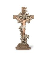 Standing Crucifix with Roses